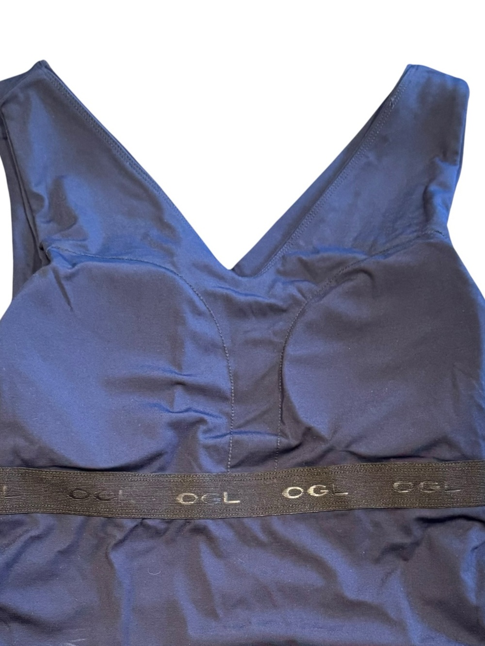 OGL Navy Stretch V-Neck Midi Dress - Picture 7 of 10